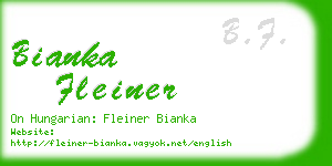 bianka fleiner business card